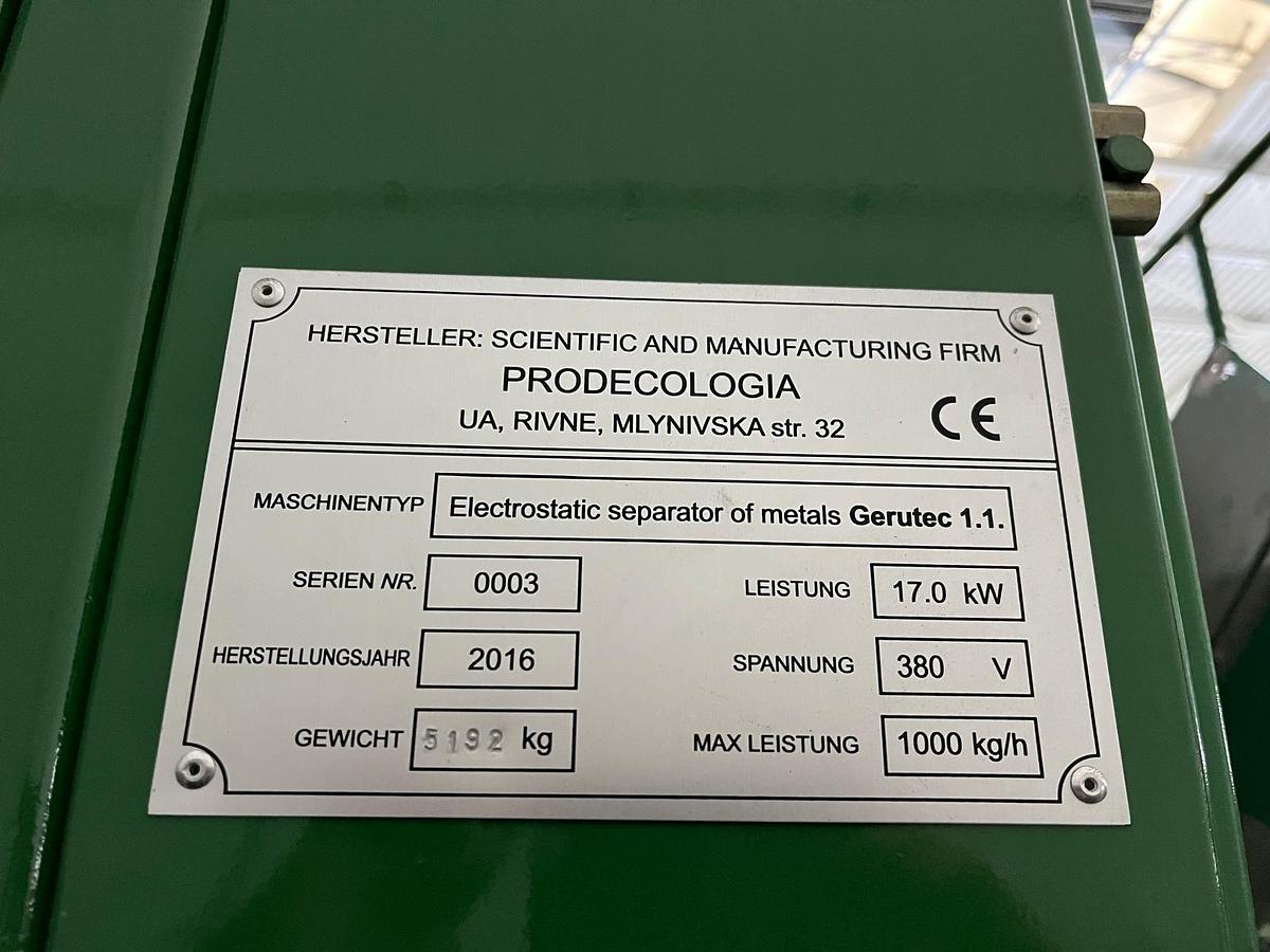 Used 2016 PREDECOLOGIA Cable & Electro Scrap Separators