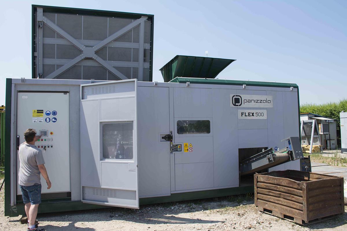 Panizzolo Flex 500 Flex Mobile Drum Hammer Mill