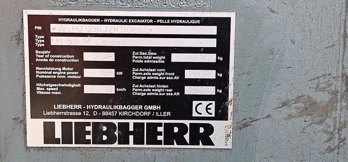 Used 2018 Liebherr LH 50 M Litronic Material Handler