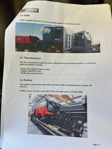 Used COPEX REFLEX 650t Mobile Scrap Shear