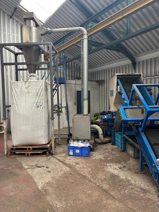 Used 2016 3E Machinery WT40100 PC4280R Single-shaft Shredder & Granulator Full Plant