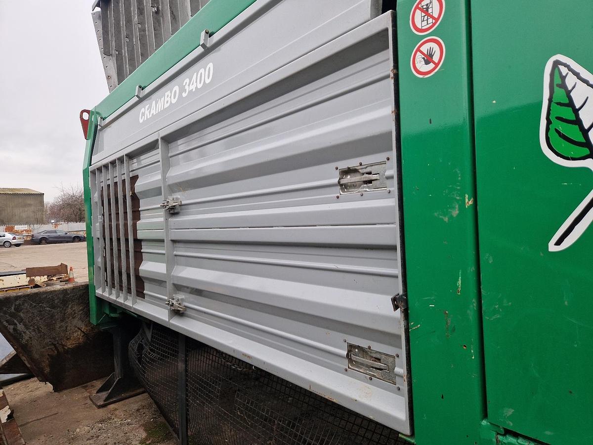 Used 2008 Komptech Crambo 3400 E Electric Twin-shaft Slow-speed Static Shredder