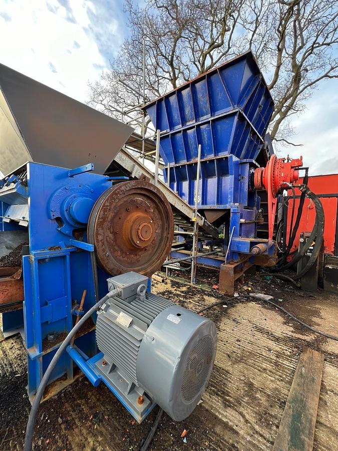 Used MTB 1700 Super Chopper Eldan 1200 Tyre Recycling Line