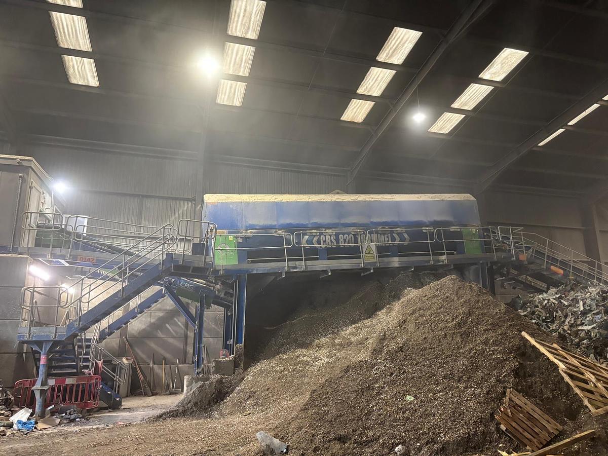 Used CRS Full Processing Line & Picking Station W/Trommel, Feeders, Conveyor, Magnet & ASU