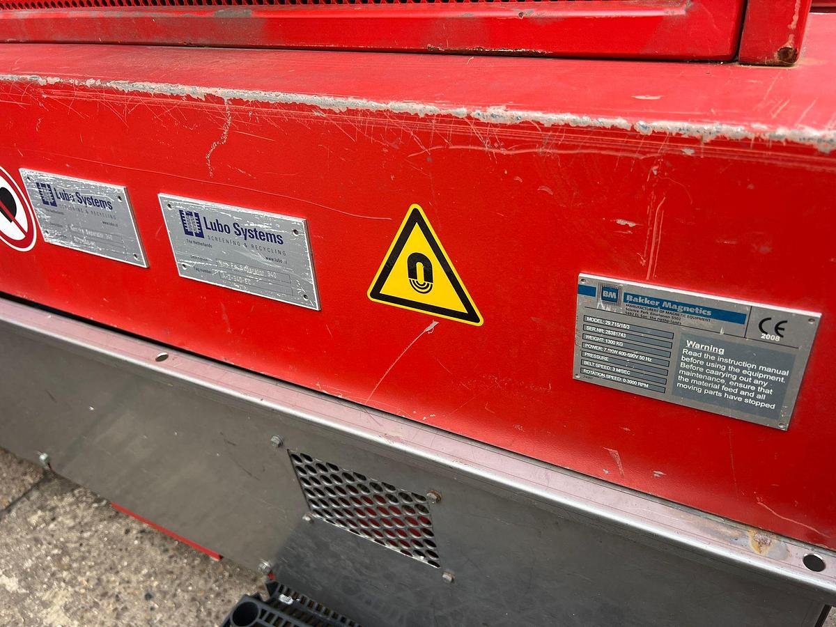 Used 1350 x 2700 ECS Eddy Current Separator