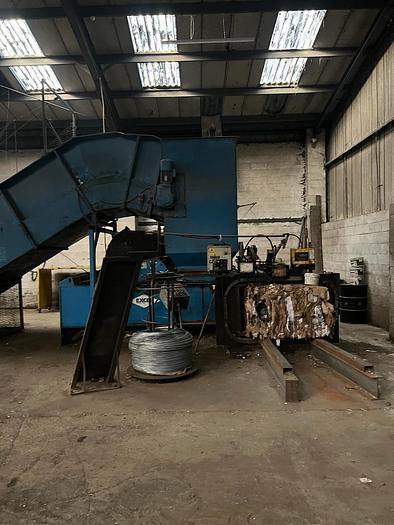 Used 2010 Middleton Engineering Extec PC 1400 Baler and Conveyor 