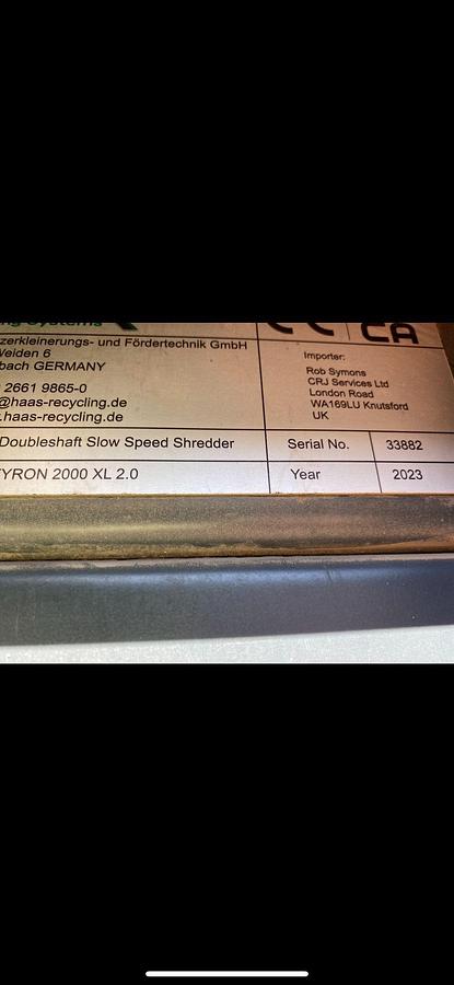 Used 2023 HAAS Tyron 2000 XL 2.0 Show-speed Shredder