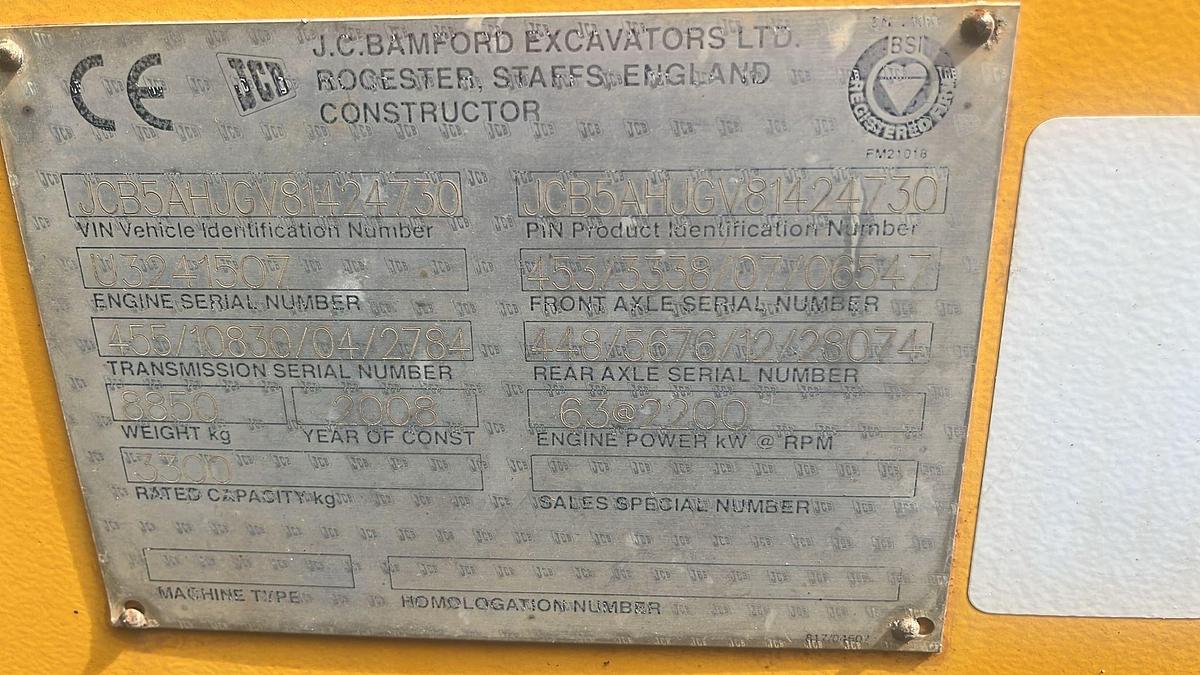 Used 2008 JCB 533-105 Loadall Telehandler