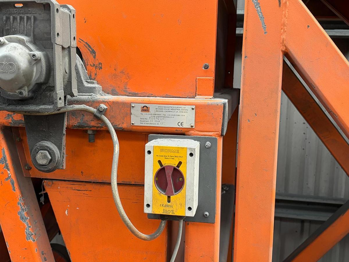 Used 2011 Eriez  X NM-40 magnets and Rear Earth drum