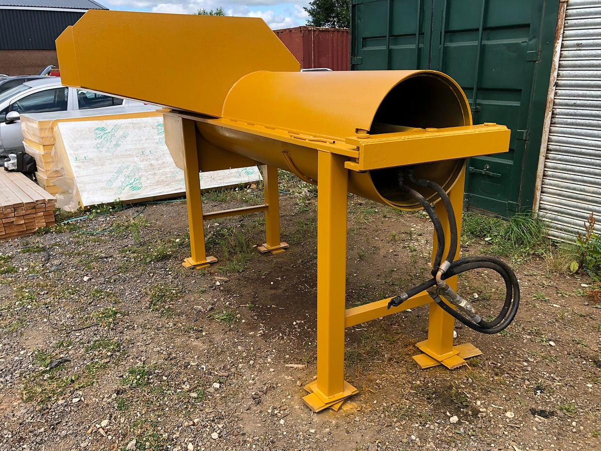 Used 220L Steel Drum Barrel Crusher Compactor 