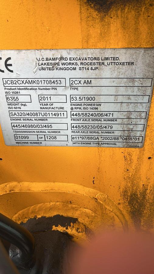 Used 2011 JCB 2CX AM Material Handler