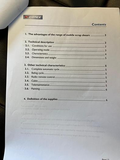 Used COPEX REFLEX 650t Mobile Scrap Shear