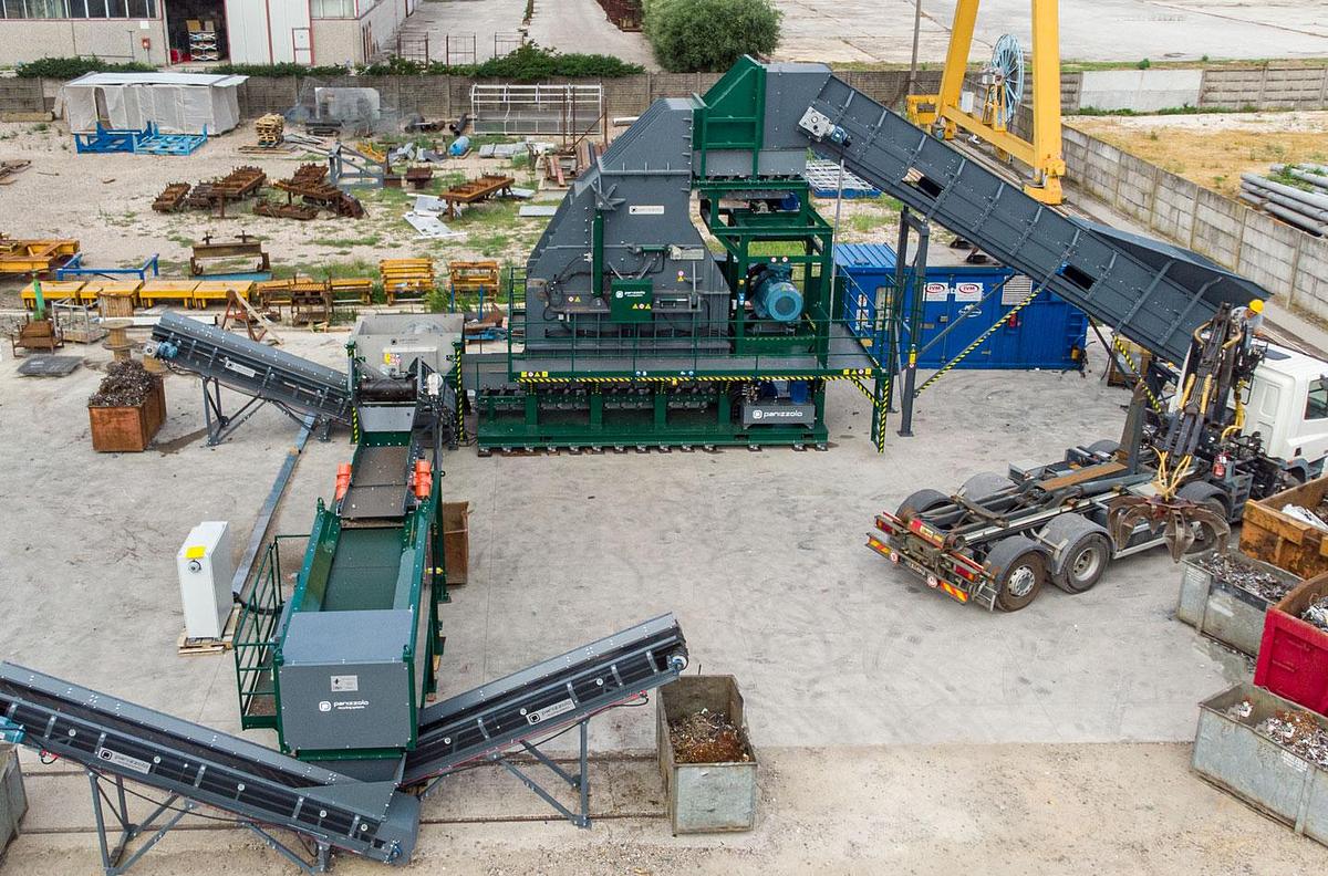 Used Panizzolo Mega 735 Stationary Hammer Mill.