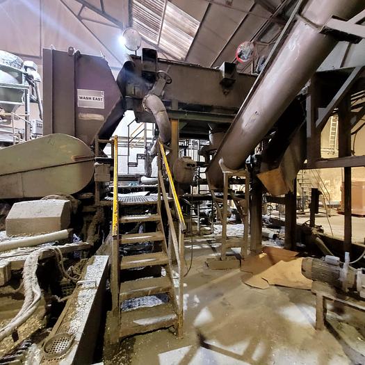 Used Full and comprehensive Plastics washing and drying line