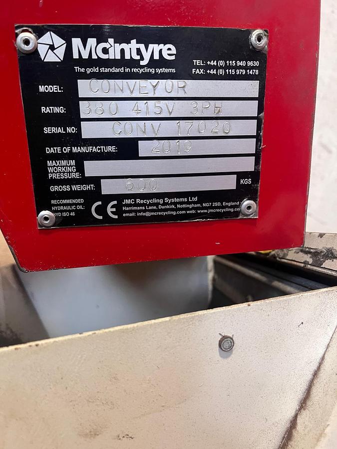 Used 2019 Wagner WS11-15 Single-shaft Shredder W/McIntyre Compact 150T Cable Granulator & Conveyor