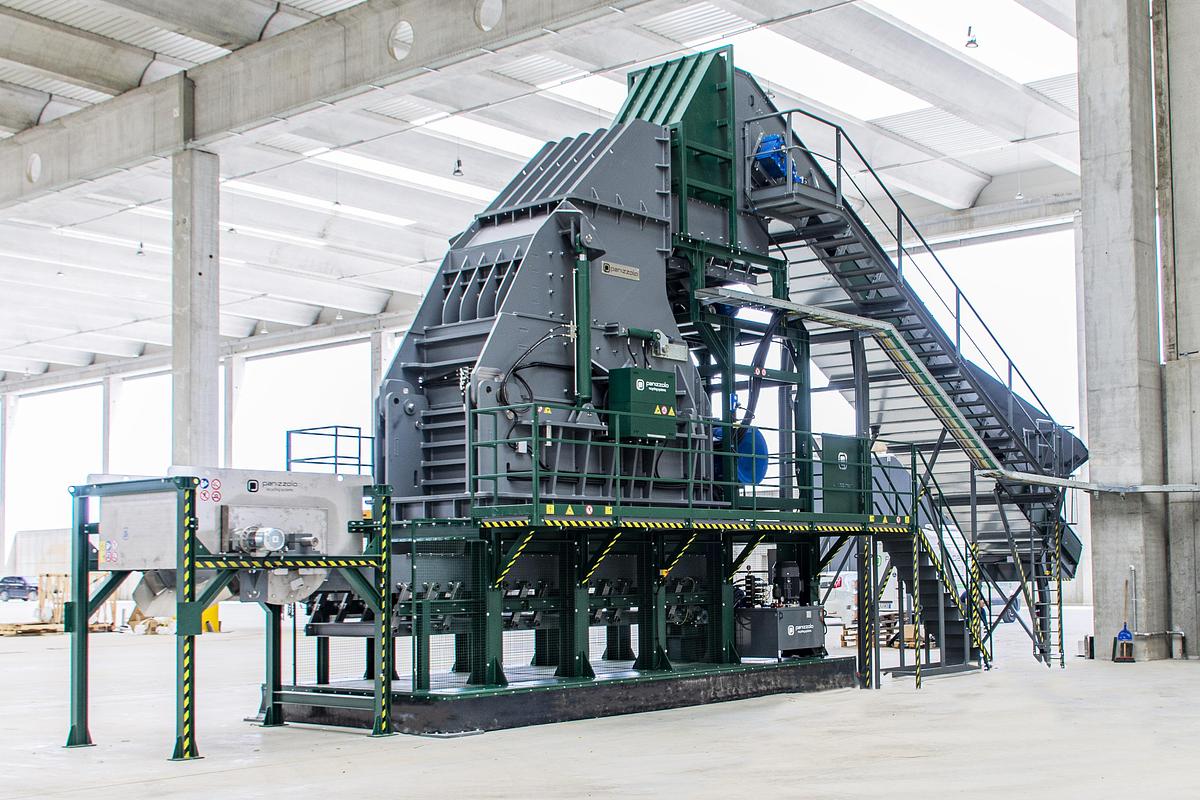 Used Panizzolo Mega 735 Stationary Hammer Mill.