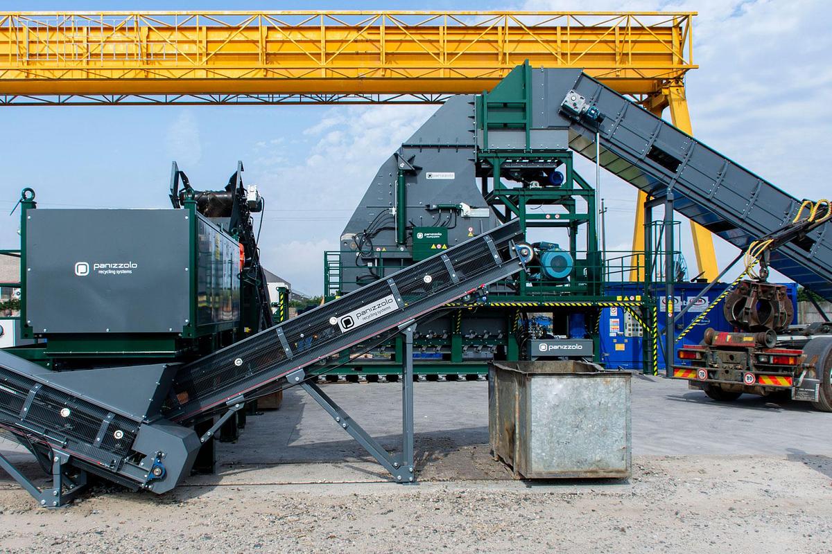 Used Panizzolo Mega 735 Stationary Hammer Mill.