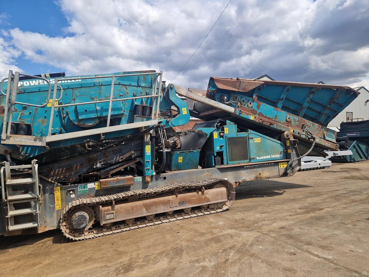 Used 2014 Powerscreen Warrior 1400X Tracked Screen Screener
