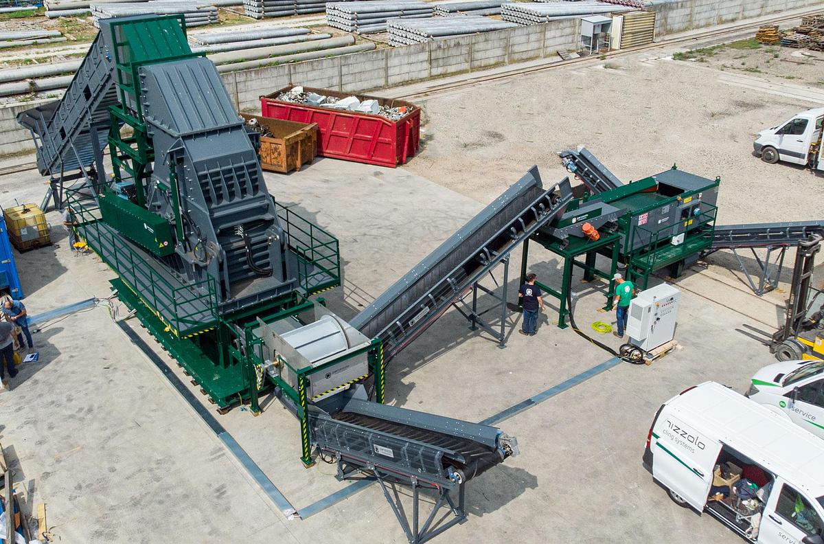 Used Panizzolo Mega 735 Stationary Hammer Mill.