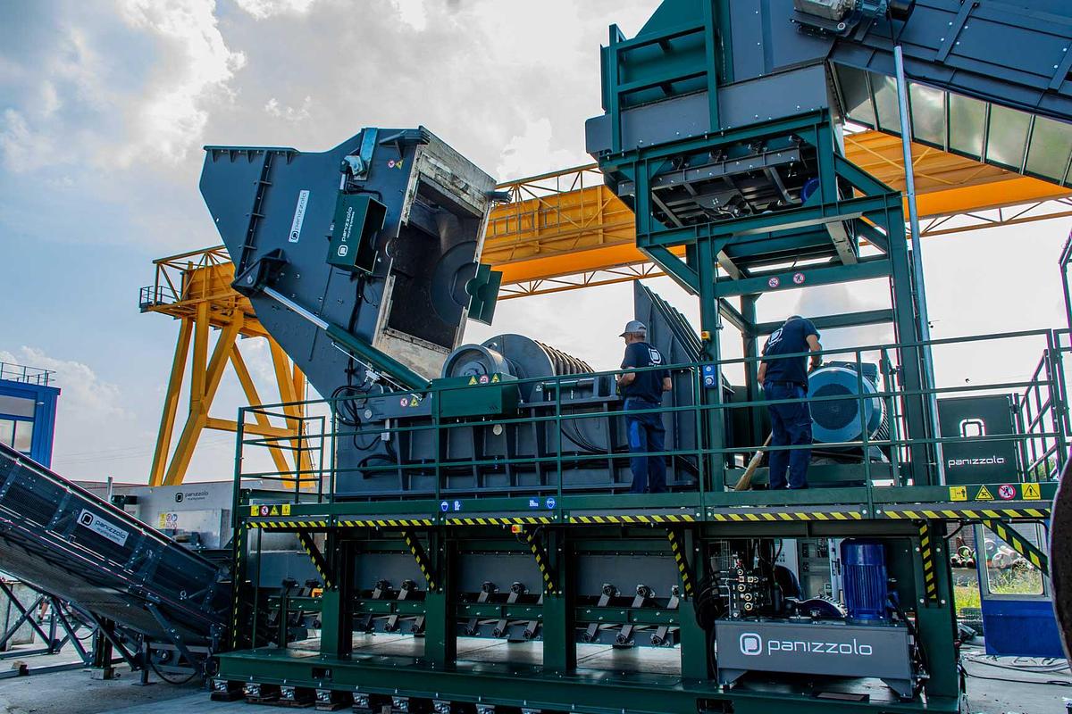 Used Panizzolo Mega 735 Stationary Hammer Mill.