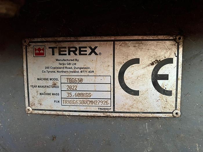 Used 2022 Terex TBG 630 High Speed Shredder