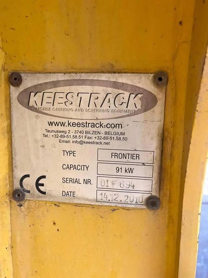 Used 2010 Keestrack Frontier Mobile Screen Screener