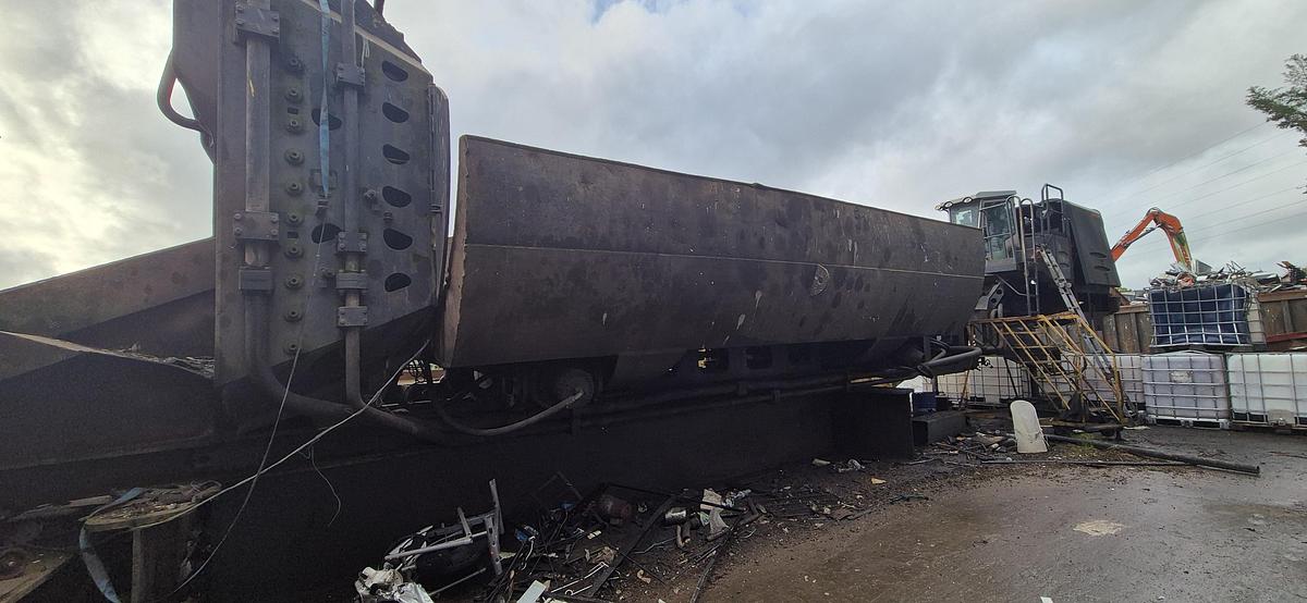 Used 2013 Lefort 900 Static Scrap Metal Shear Baler