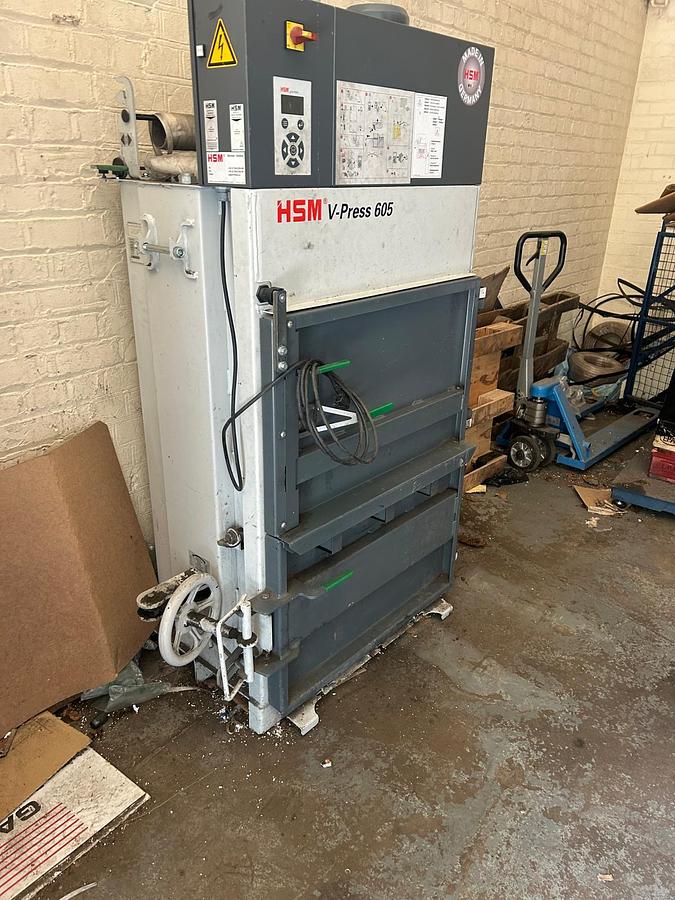 Used 2016 HSM V-Press 605 Vertical Baling Press 