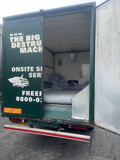 Used 2006 Scania 18t AXO 608 Twin-shaft Paper Shredding Truck Confi-shred