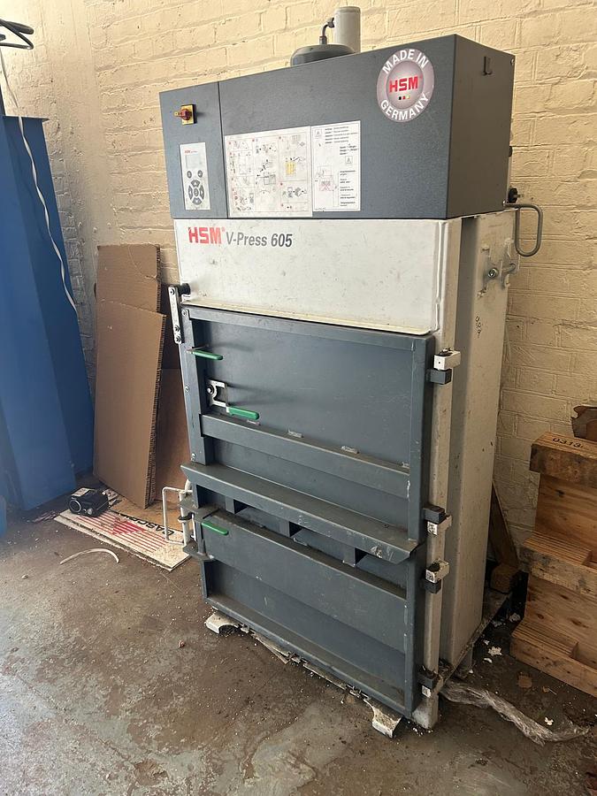 Used 2016 HSM V-Press 605 Vertical Baling Press 