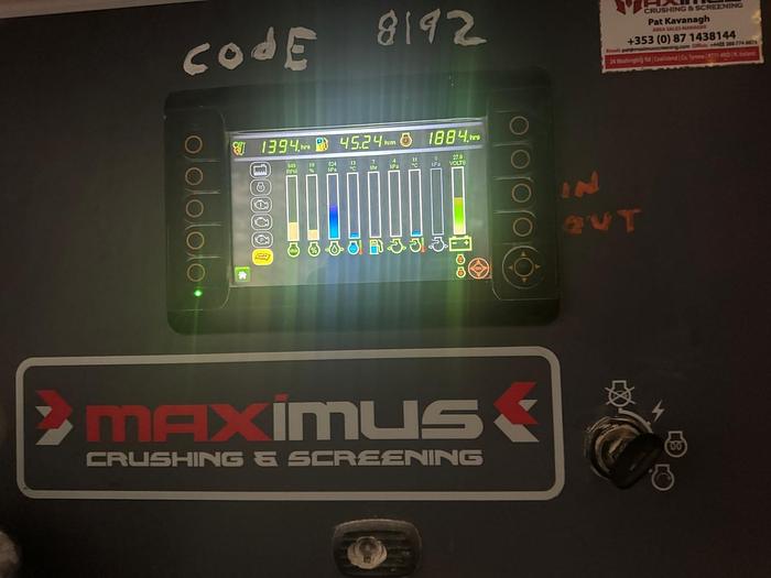 Used Maximus MXJ 1200 Jaw Crusher