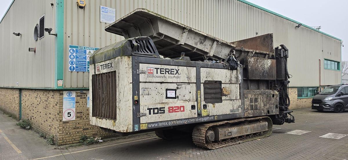Used Terex TDS 830 Twin-shaft Slow-speed Shredder