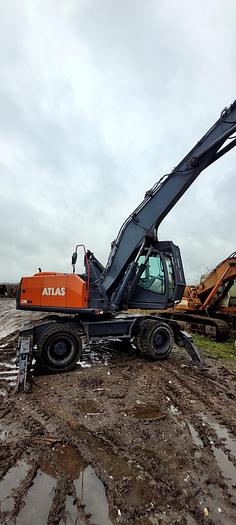 Used 2011 Terex Atlas 230MH with waste grab
