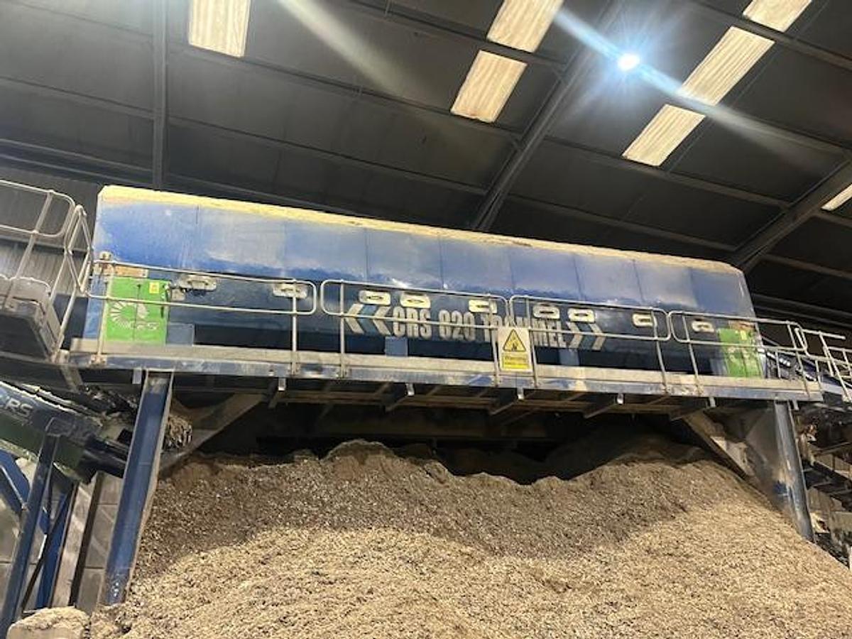 Used CRSNI 820 Trommel Lights Recycling Line Picking Station 