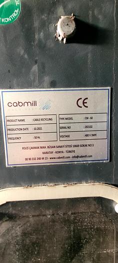 Used 2021 Cabmill Cable shredding and granulation line