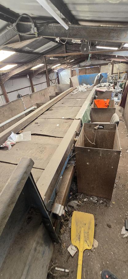 Used Picking Station  with twin ran baler