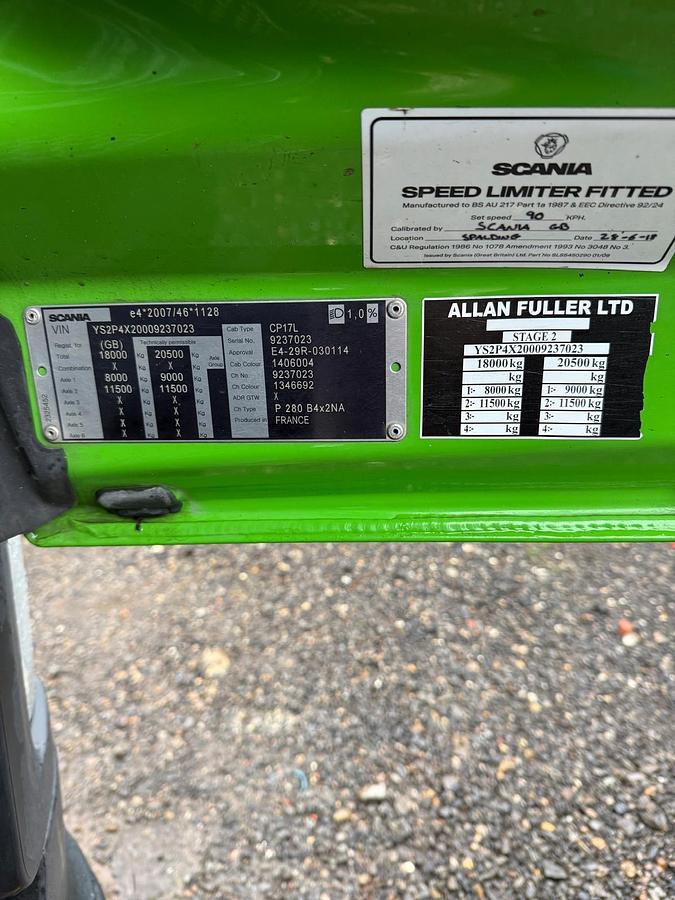 Used 2018 Scania P280 Septic Tank Tanker Truck Lorry