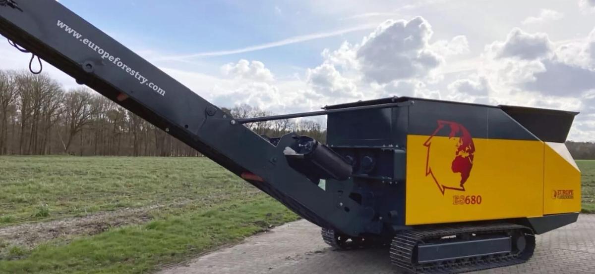 Used 2022 Europe Forestry ES680 Twin-shaft Slow-speed Shredder