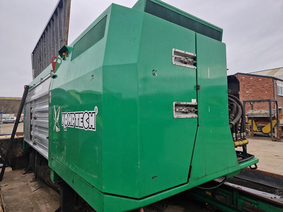 Used 2008 Komptech Crambo 3400 E Electric Twin-shaft Slow-speed Static Shredder