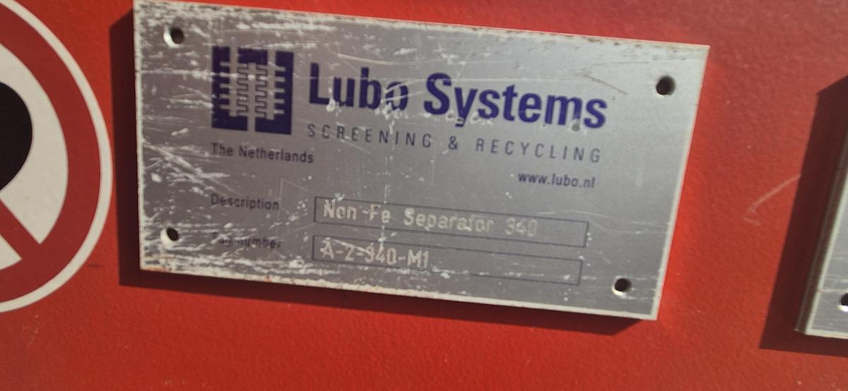 Used 2008 Bakker Magnets  Eddy Current Separator