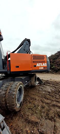 Used 2011 Terex Atlas 230MH with waste grab