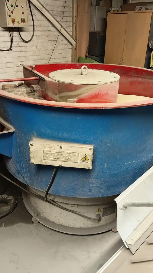 Used Erba Makina EVK-500 Surface Cleaning Machine & Vibratory Maize Dryer 500L Industrial Finishing Line