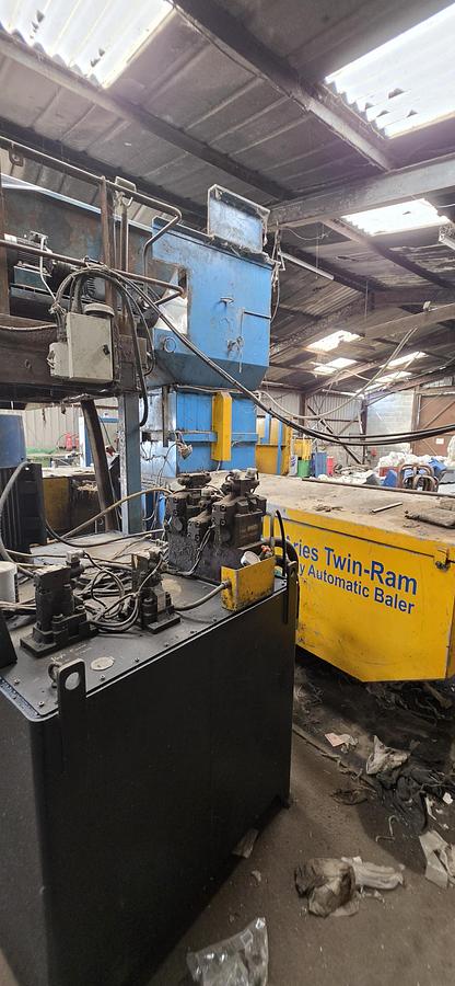 Used Picking Station  with twin ran baler