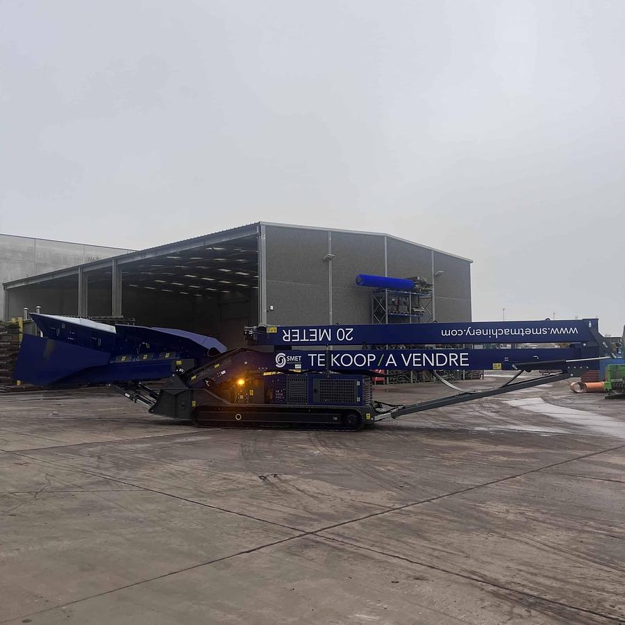 Used 2024 Smet Machinery 20 Meter Mobile Conveyor Belt & Bunker