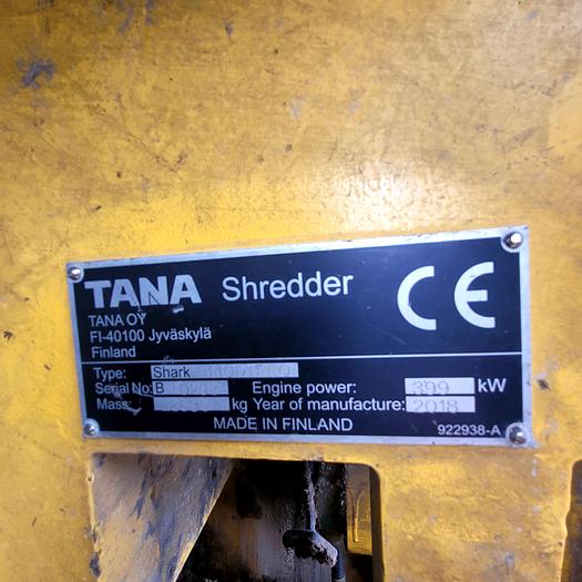 Used 2019 TANA Shark 440DT Slow Speed Shredder