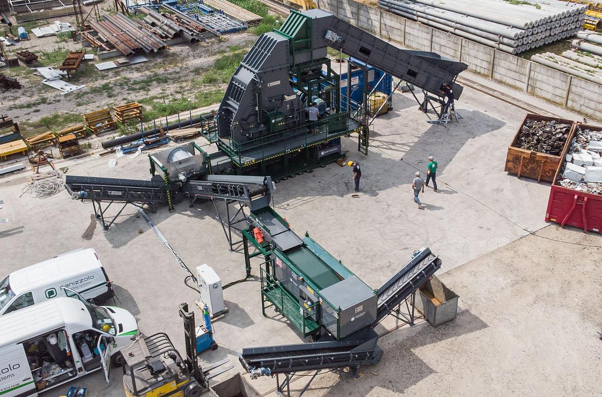 Used Panizzolo Mega 735 Stationary Hammer Mill.