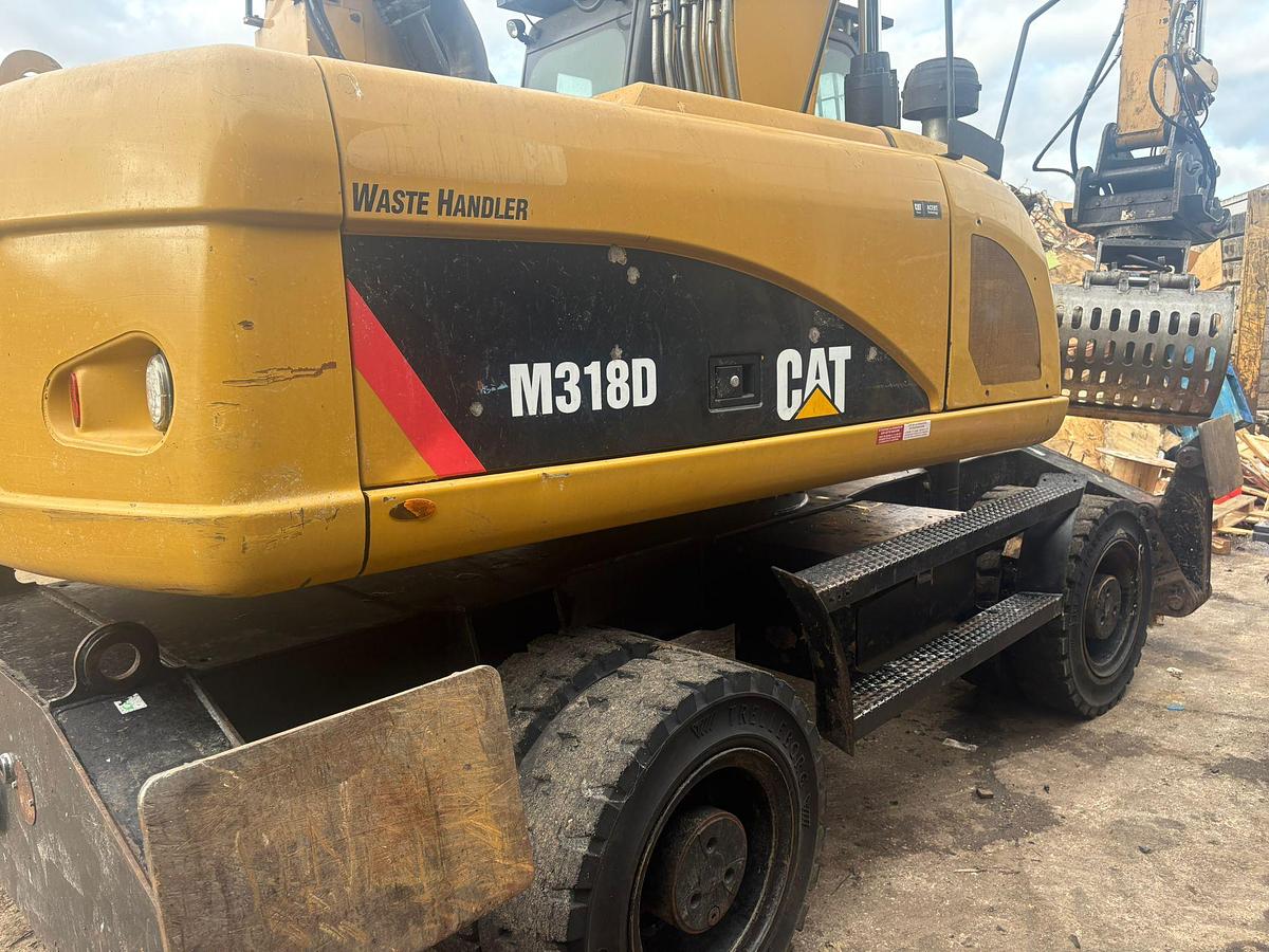 Used 2013 CAT Caterpillar M318D MH Wheeled Excavator 