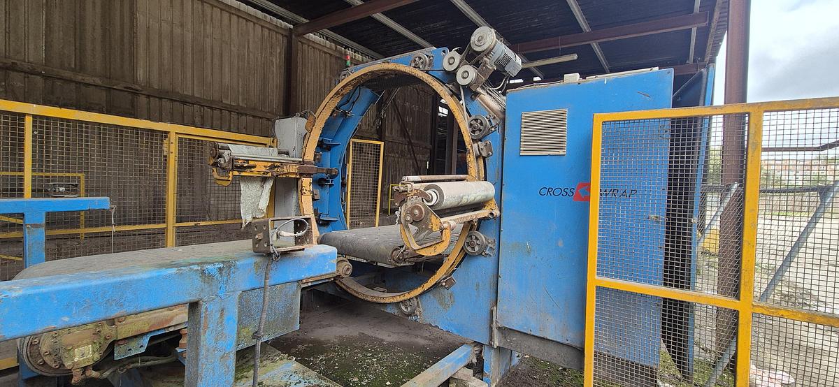 Used PAAL DONKON 500 Fully Automatic Baler & Cross Wrap Wrapping System