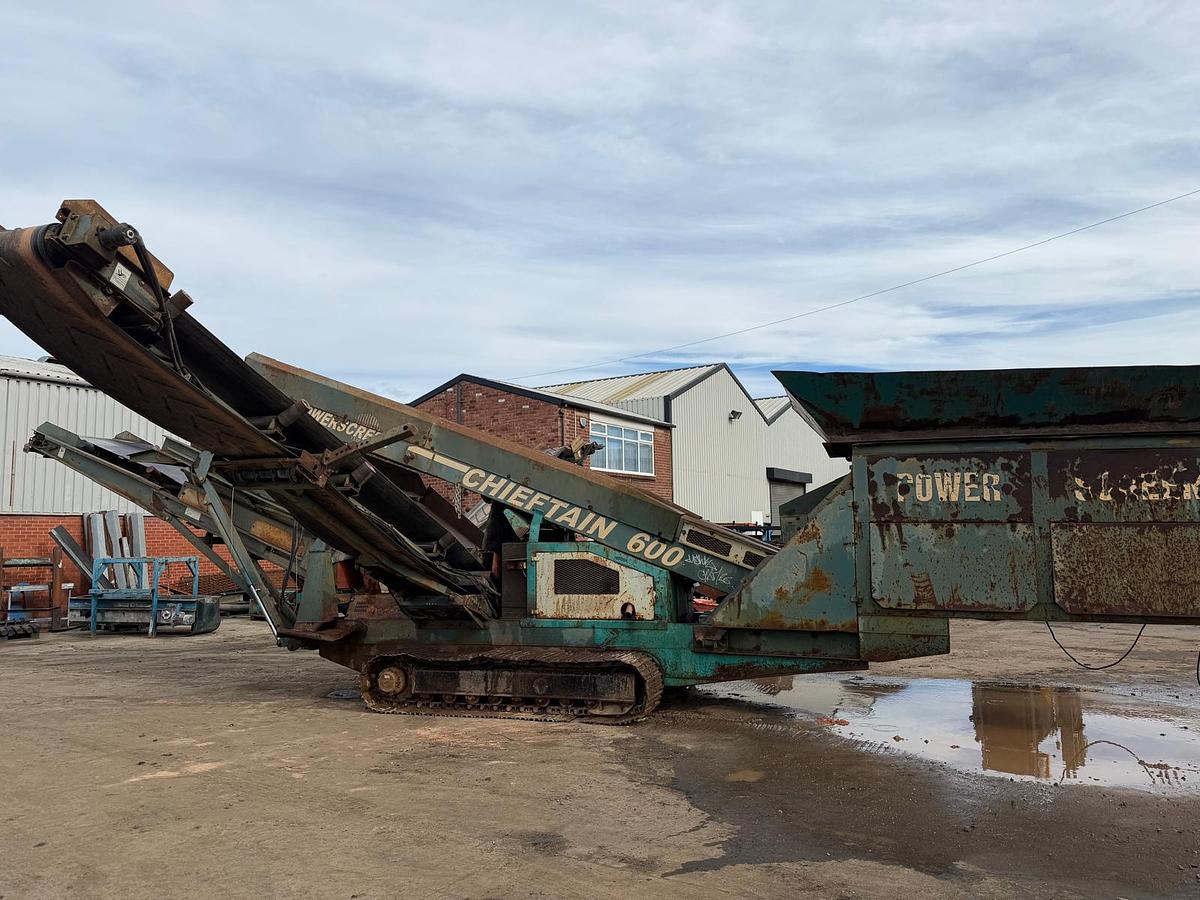 Used Powerscreen 600 3 way split Screener
