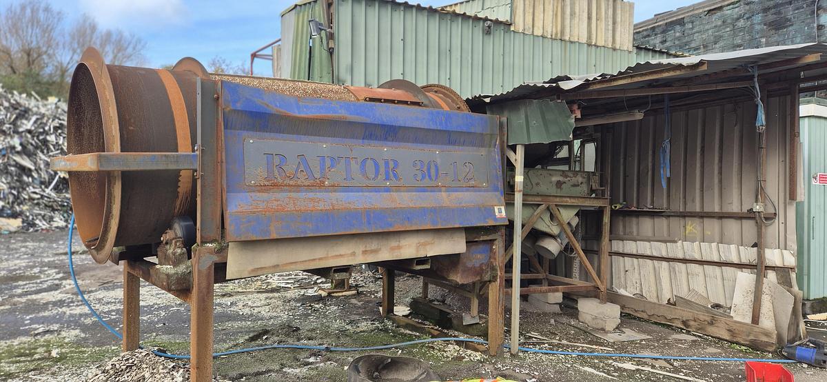 Used Hammer Mill processing Line WIth ECS and trommel